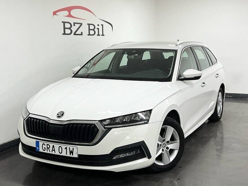 Vit Begagnad 2022 Skoda Octavia G-TEC Kombi | 183 900 kr (Bra pris) - Bild 1/4