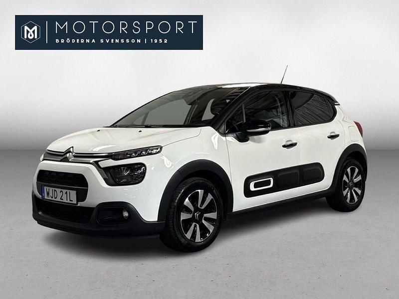 Vit Begagnad 2024 Citroën C3 PureTech Halvkombi | 179 900 kr (Marknadspris) - Bild 1/3
