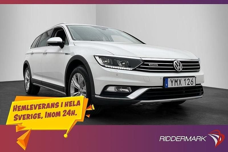 Vit Begagnad 2018 VW Passat Alltrack Executive Kombi | 174 900 kr (Marknadspris) - Bild 1/3