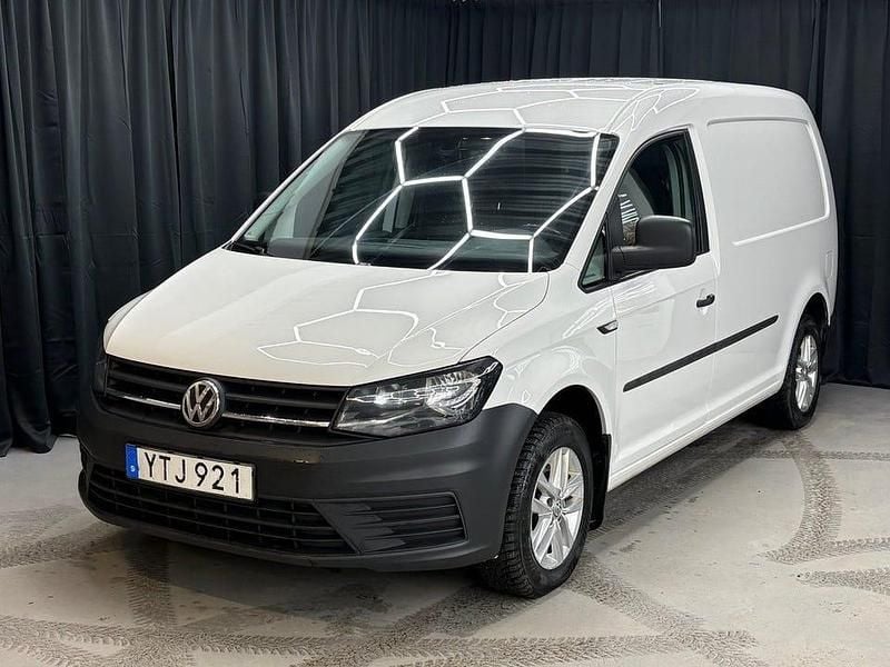 Vit Begagnad 2019 VW Caddy Maxi Minibuss | 124 900 kr (Bra pris) - Bild 1/4