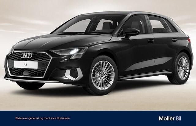 Brilliantsvart Begagnad 2022 Audi A3 Advanced Sedan | 219 000 kr (Marknadspris) - Bild 1/4