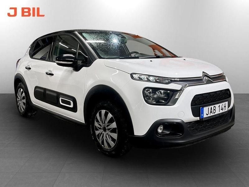 Vit Begagnad 2022 Citroën C3 PureTech Halvkombi | 169 899 kr (Marknadspris) - Bild 1/3