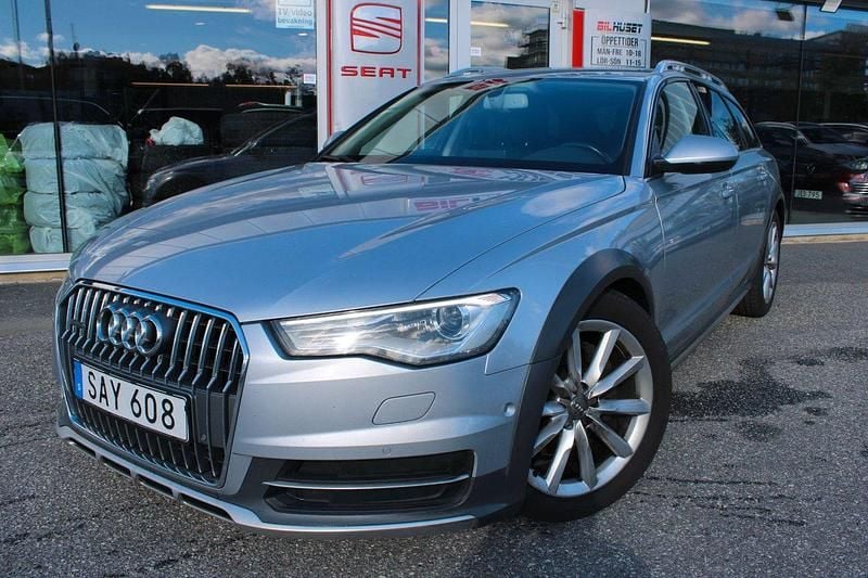 Silver Begagnad 2016 Audi A6 Allroad Sport Kombi | 179 900 kr (Bra pris) - Bild 1/4