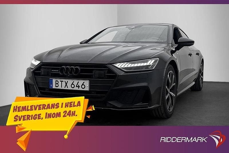 Svart Begagnad 2019 Audi A7 Sportback S-Line Halvkombi | 419 900 kr (Marknadspris) - Bild 1/3