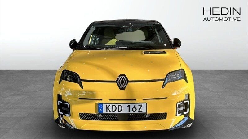 Ny Renault R5 Iconic 110 kW (150 HK) 2025 Gul Halvkombi