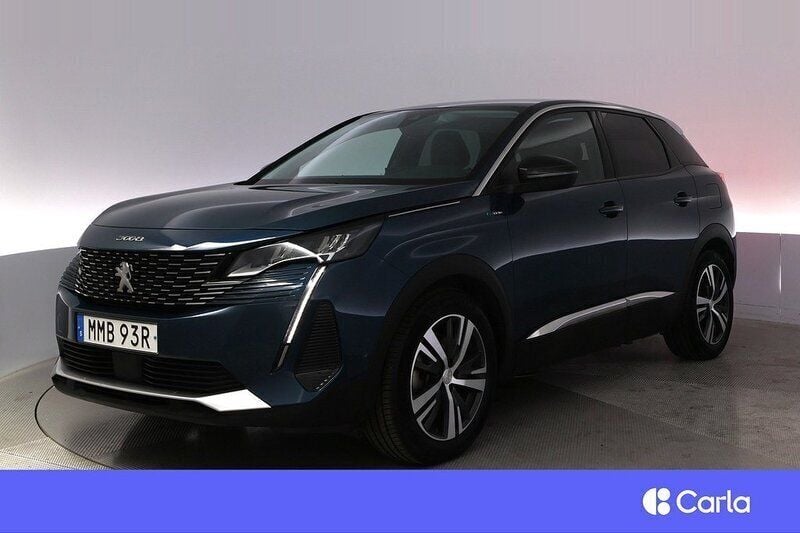 Blå Begagnad 2022 Peugeot 3008 Allure SUV | 251 900 kr (Superpris) - Bild 1/4