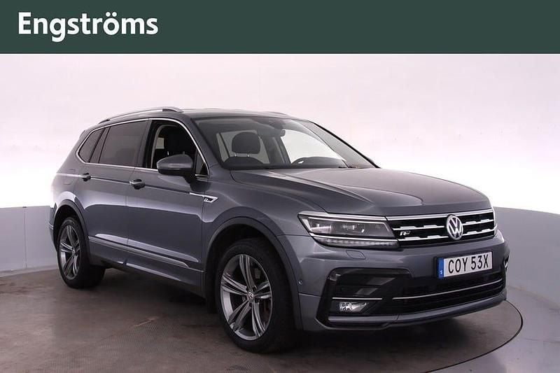 Begagnad VW Tiguan Allspace R-line 200 HK (147 kW) 2021 Mörkgrå SUV