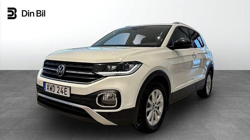 Vit Begagnad 2022 VW T-Cross SUV | 224 900 kr (Marknadspris) - Bild 1/4