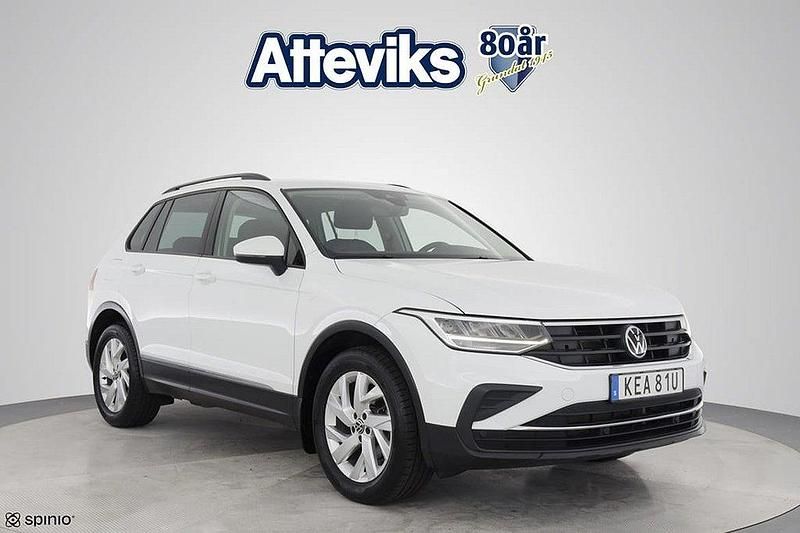 Vit Begagnad 2022 VW Tiguan Life SUV | 279 900 kr (Bra pris) - Bild 1/3