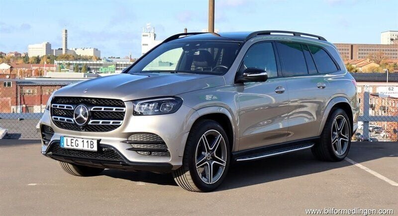 Silver Begagnad 2022 Mercedes GLS400 Premium SUV | 948 000 kr (Marknadspris) - Bild 1/4