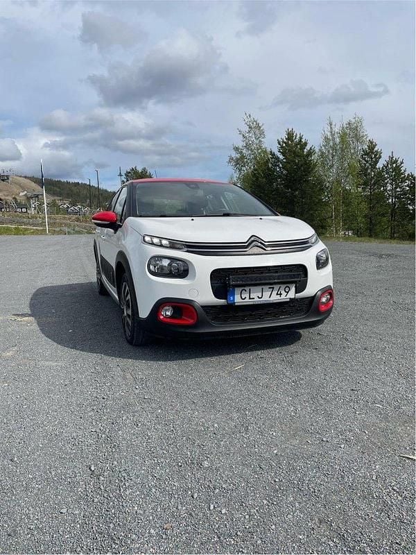 Vit Begagnad 2018 Citroën C3 Halvkombi | 83 000 kr (Bra pris) - Bild 1/4