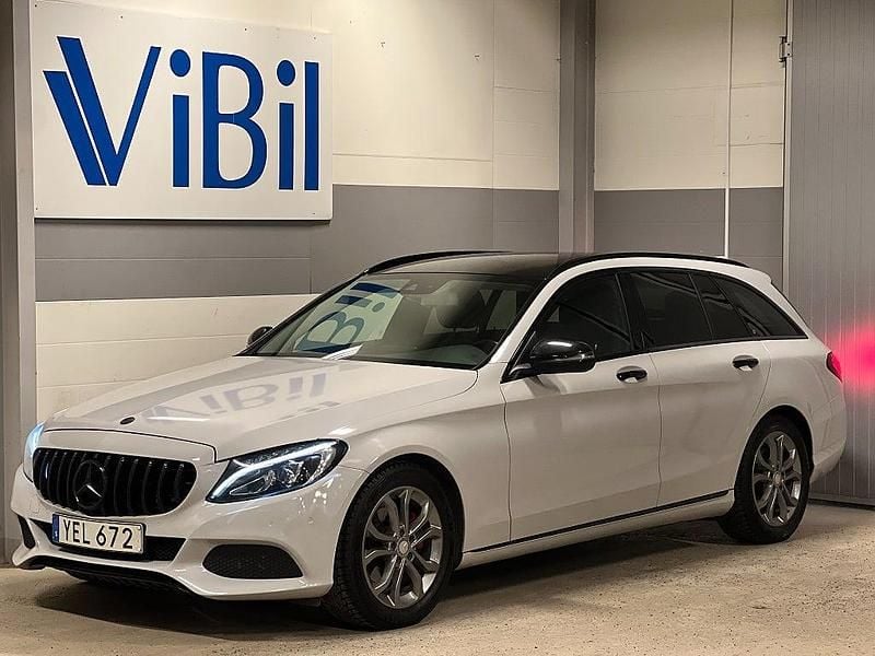 Svart Begagnad 2016 Mercedes C220 Avantgarde Kombi | 169 900 kr (Marknadspris) - Bild 1/4