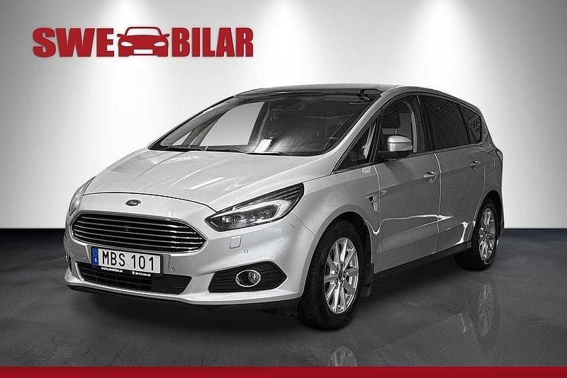 Grå Begagnad 2015 Ford S-MAX Business Edition Minibuss | 154 900 kr (Lite dyr) - Bild 1/4