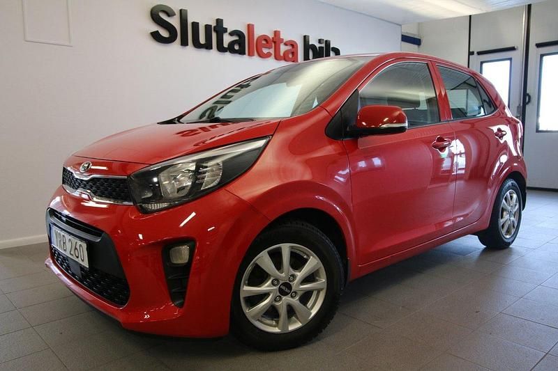 Röd Begagnad 2017 Kia Picanto Advance Halvkombi | 67 900 kr (Dyr) - Bild 1/4