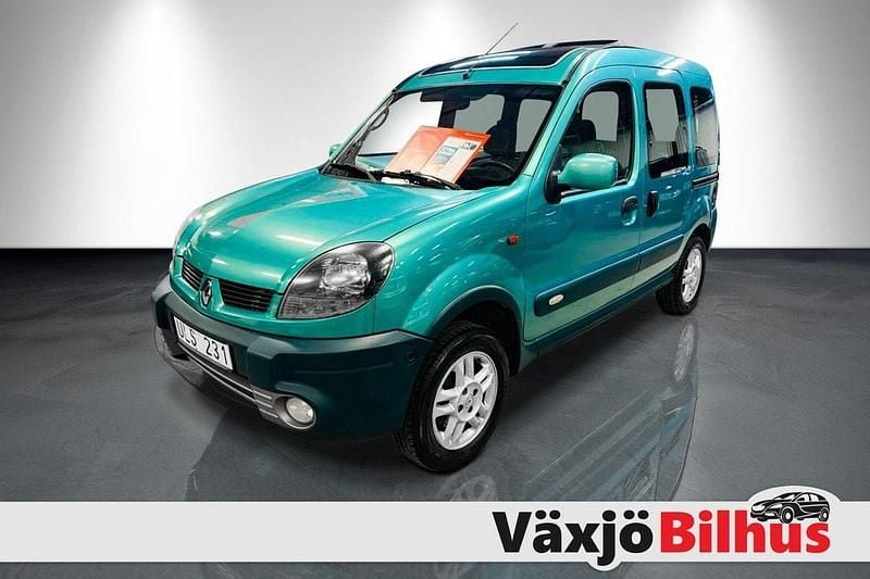 Ljusgrön Begagnad 2003 Renault Kangoo Minibuss | 59 900 kr (Dyr) - Bild 1/4