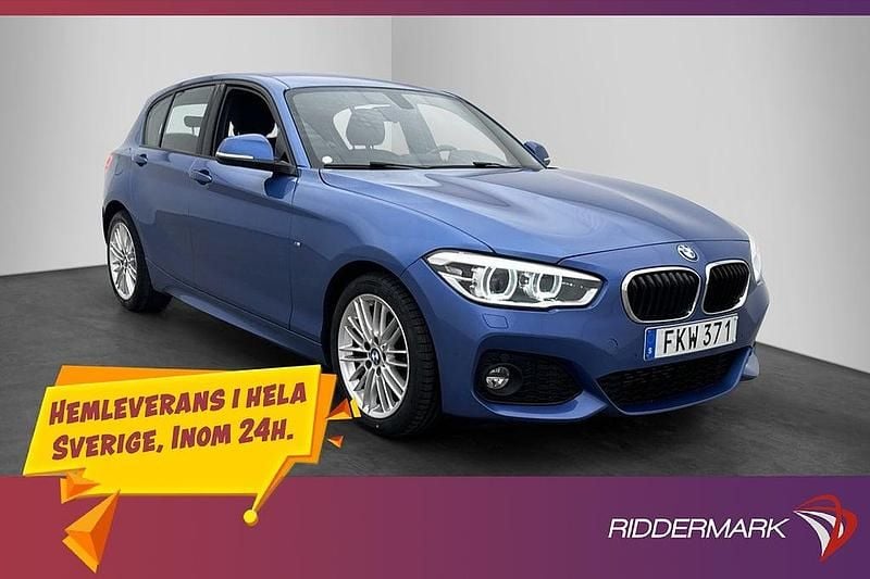 Blå Begagnad 2018 BMW 118 M Sport Halvkombi | 159 900 kr (Marknadspris) - Bild 1/3