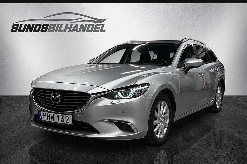 Grå Begagnad 2016 Mazda 6 Kombi | 149 900 kr (Bra pris) - Bild 1/4