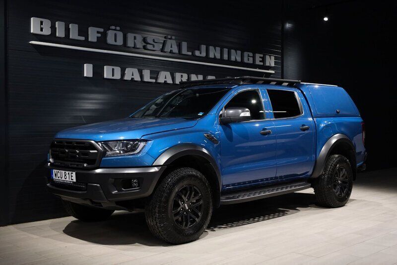 Blå (blå metallic) Begagnad 2022 Ford Ranger Raptor Pickup | 459 000 kr (Marknadspris) - Bild 1/4