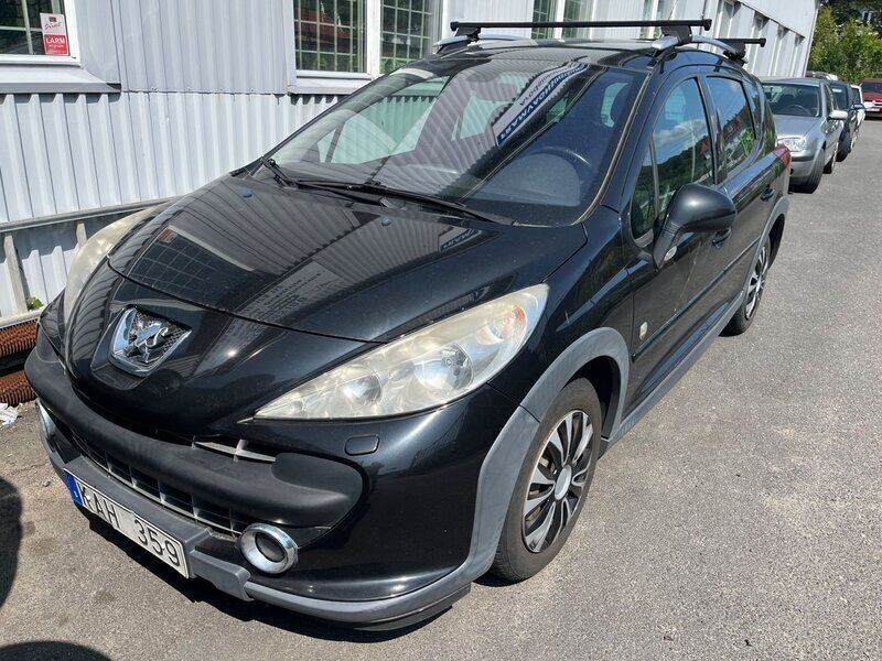 Svart Begagnad 2008 Peugeot 207 Outdoor Outdoor Kombi | 7 500 kr - Bild 1/4