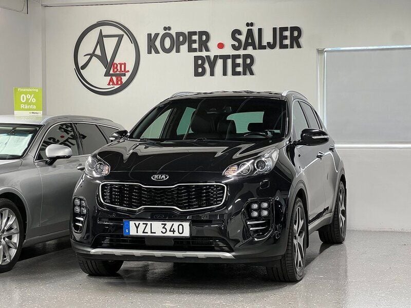 Svart Begagnad 2017 Kia Sportage GT-Line SUV | 194 900 kr (Bra pris) - Bild 1/4