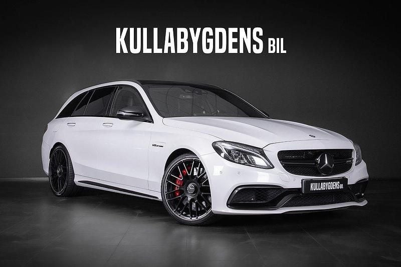 Vit Begagnad 2015 Mercedes C63S AMG AMG Kombi | 449 000 kr (Dyr) - Bild 1/4