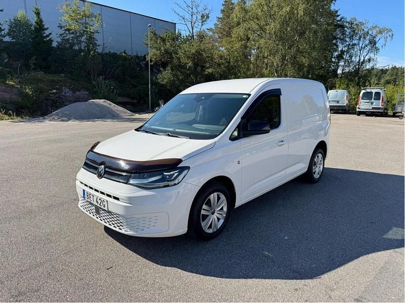 Vit Begagnad 2021 VW Caddy Minibuss | 160 000 kr (Dyr) - Bild 1/4