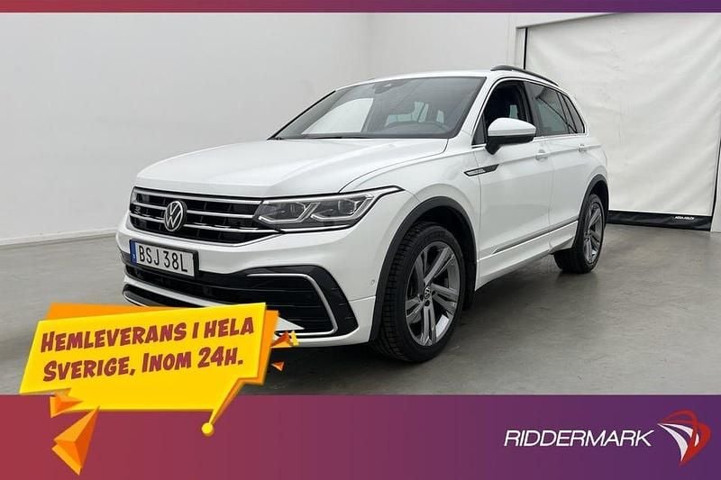 Vit Begagnad 2022 VW Tiguan R-line SUV | 399 800 kr (Dyr) - Bild 1/3
