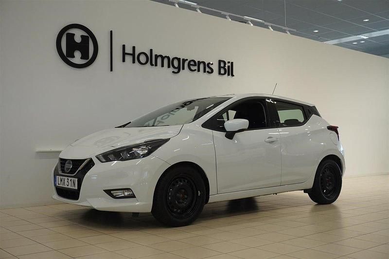 Vit Begagnad 2022 Nissan Micra Acenta Halvkombi | 179 800 kr (Marknadspris) - Bild 1/4