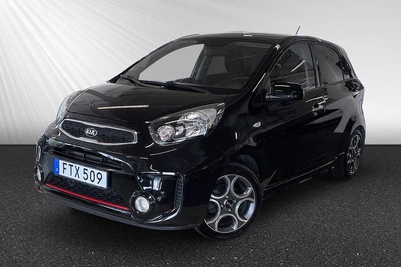 Svart Begagnad 2015 Kia Picanto Halvkombi | 108 800 kr (Marknadspris) - Bild 1/4