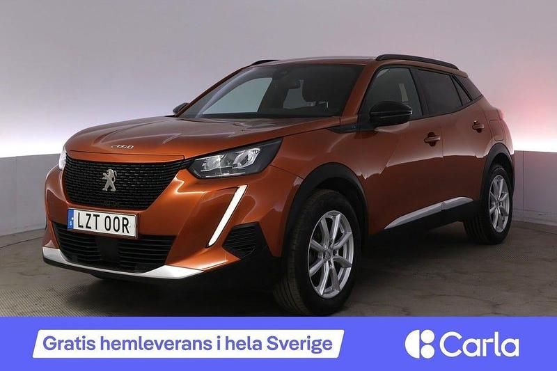Begagnad Peugeot e-2008 Allure 100 kW (136 HK) 2022 Orange SUV