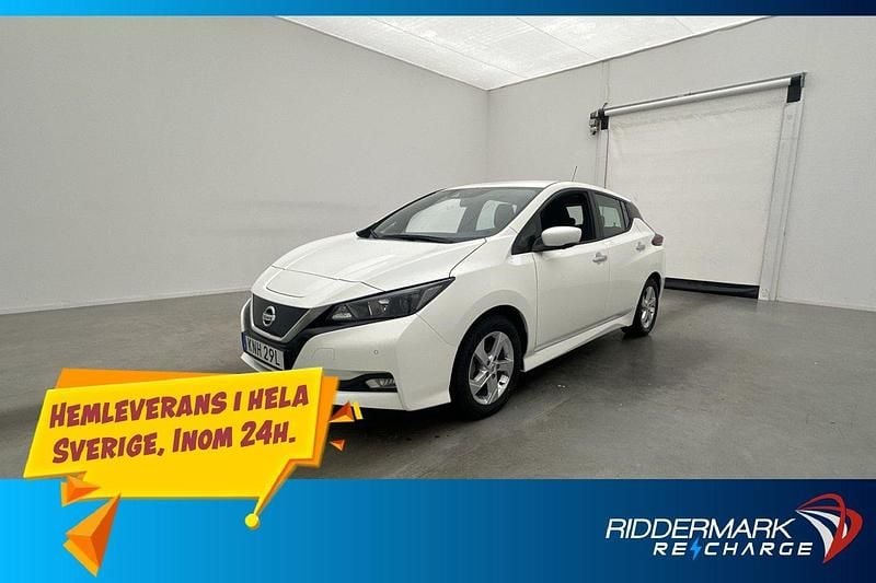 Vit Begagnad 2021 Nissan Leaf 360º Halvkombi | 178 700 kr (Marknadspris) - Bild 1/3