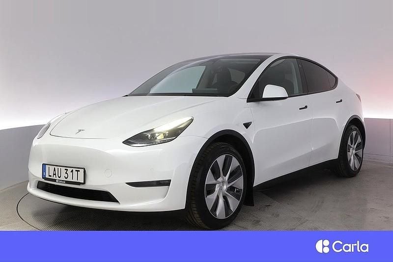 Vit Begagnad 2021 Tesla Model Y Long Range AWD SUV | 359 900 kr (Bra pris) - Bild 1/4
