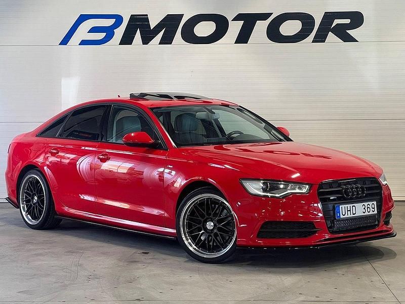 Röd Begagnad 2012 Audi A6 Comfort Sedan | 159 900 kr (Marknadspris) - Bild 1/4