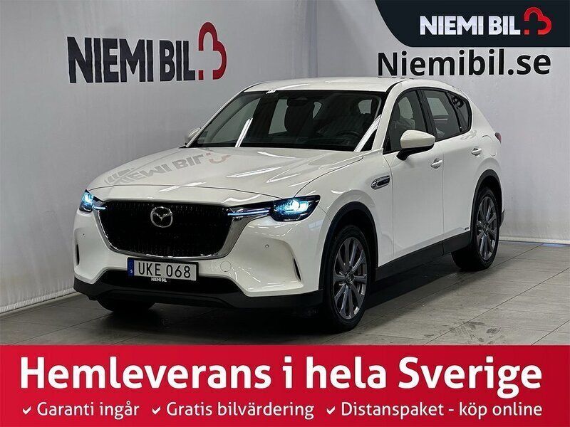 Vit Begagnad 2022 Mazda CX-60 Exclusive-Line SUV | 459 900 kr (Lite dyr) - Bild 1/3