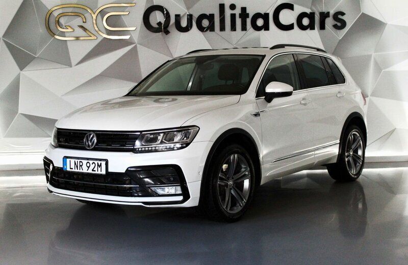 Vit Begagnad 2017 VW Tiguan R-line SUV | 194 900 kr (Marknadspris) - Bild 1/4