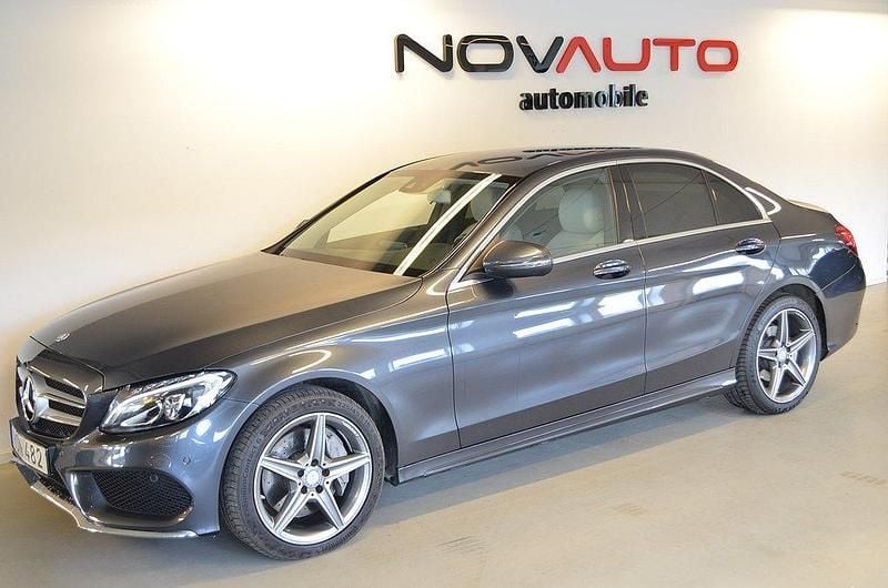 Begagnad Mercedes C250 AMG 204 HK (150 kW) 2015 Tenorite grå metallic Sedan