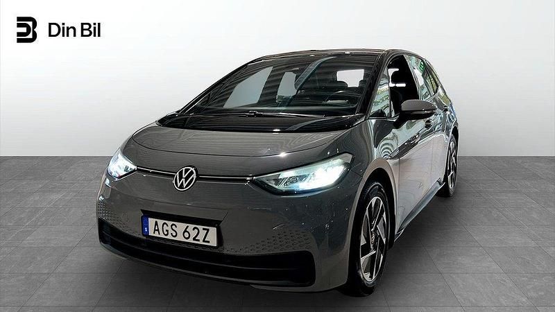 Grå Begagnad 2020 VW ID.3 Pro Performance Halvkombi | 234 900 kr (Marknadspris) - Bild 1/4