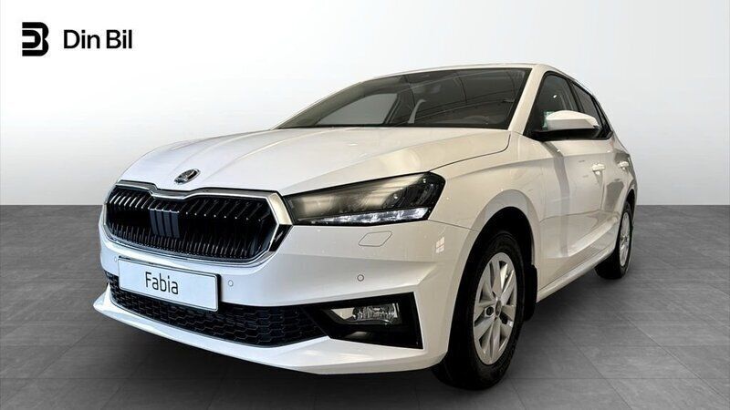 Vit Ny 2025 Skoda Fabia Selection Halvkombi | 257 100 kr (Marknadspris) - Bild 1/4