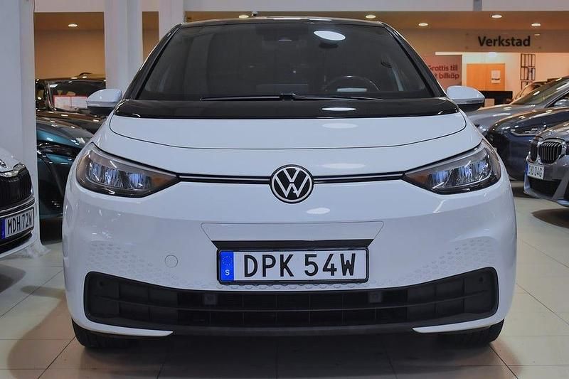 Begagnad VW ID.3 Pro 150 kW (204 HK) 2022 Vit Halvkombi