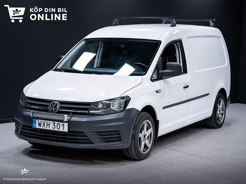 Vit Begagnad 2016 VW Caddy Maxi Minibuss | 114 900 kr (Marknadspris) - Bild 1/4