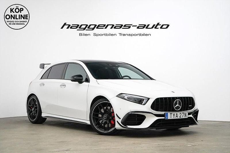 Begagnad Mercedes A45 AMG SE 422 HK (310 kW) 2022 Vit Sportkupé