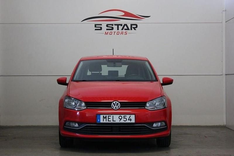 Begagnad VW Polo 90 HK (66 kW) 2015 Röd Halvkombi