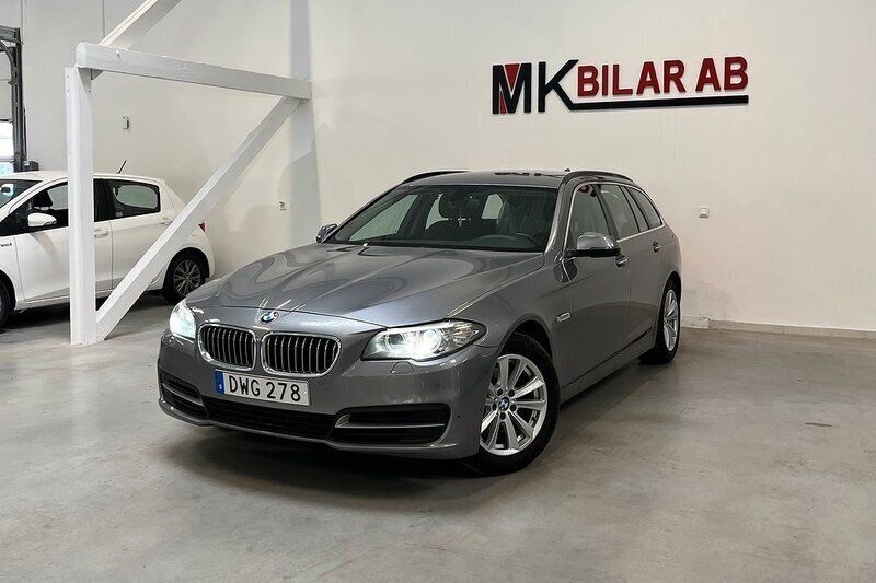 Grå Begagnad 2014 BMW 520 Kombi | 169 900 kr (Lite dyr) - Bild 1/4
