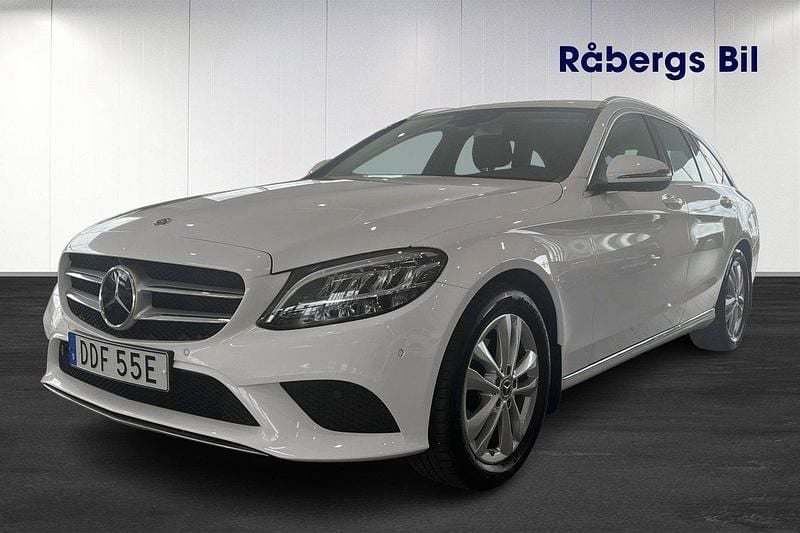 Vit Begagnad 2019 Mercedes C200 Kombi | 309 800 kr (Marknadspris) - Bild 1/4