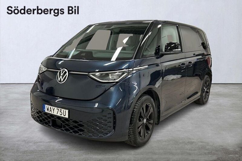 Mörkblå Begagnad 2023 VW ID. Buzz Pro Van | 599 800 kr (Dyr) - Bild 1/4