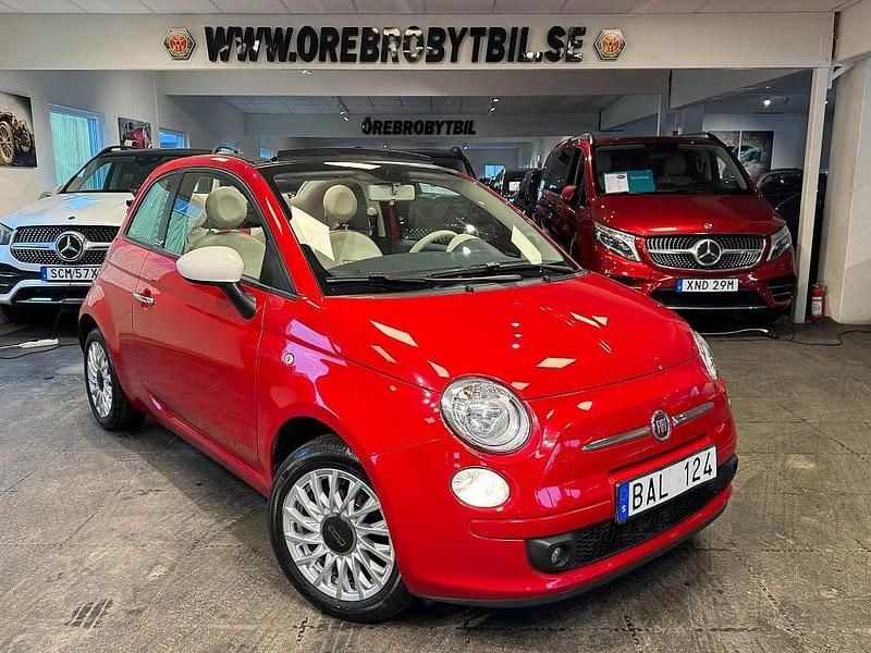 Begagnad Fiat 500C Pop 69 HK (50 kW) 2012 Röd Cab