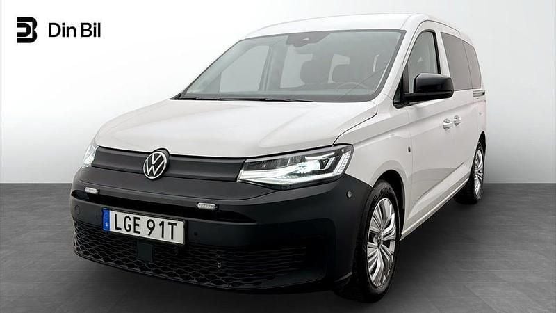 Vit Begagnad 2022 VW Caddy Maxi Life Life Minibuss | 399 900 kr (Dyr) - Bild 1/4