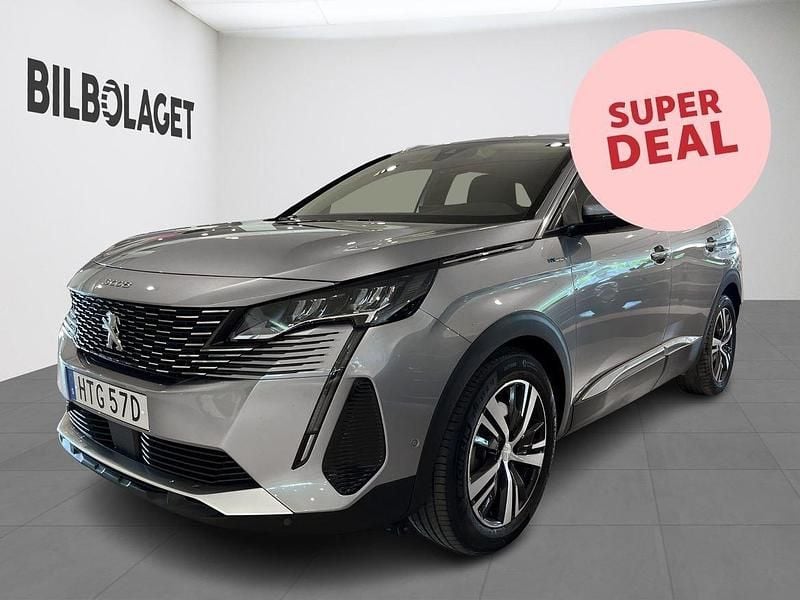 Grå Begagnad 2021 Peugeot 3008 Allure SUV | 269 500 kr (Marknadspris) - Bild 1/4