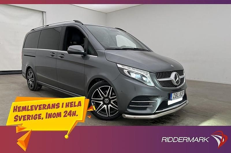 Grå Begagnad 2020 Mercedes V300 AMG Minibuss | 599 800 kr (Marknadspris) - Bild 1/3