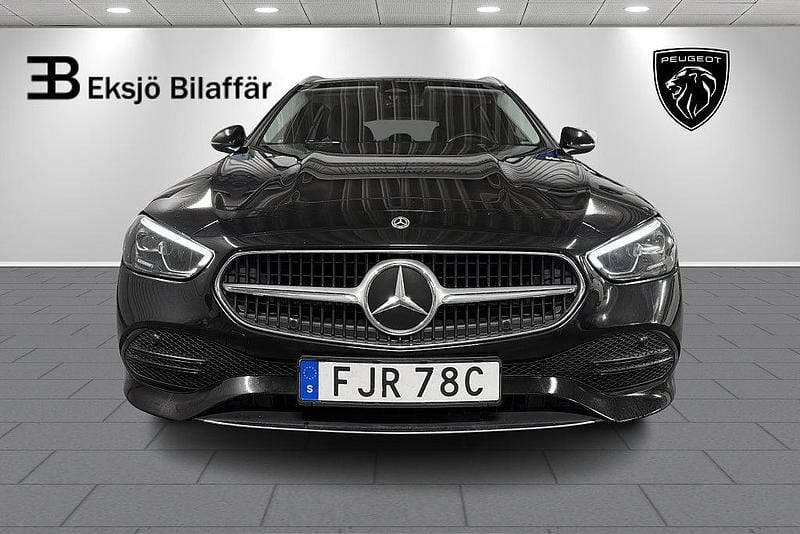 Begagnad Mercedes C220 200 HK (147 kW) 2021 Svart metallic Kombi
